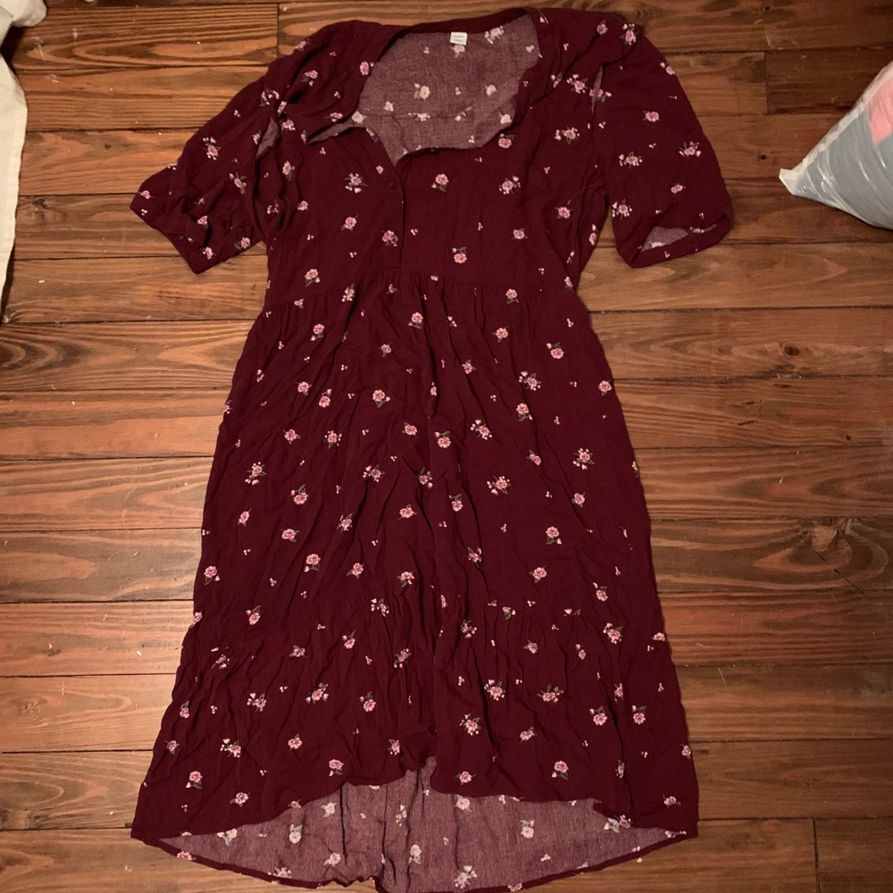 Short sleeve long dress!
